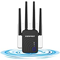 Los mejores  - GAOAG Repetidor WiFi 1200Mbps Amplificador Señal WiFi Banda Dual 5GHz Extensor de Red WiFi Enrutador Inalámbrico Punto…